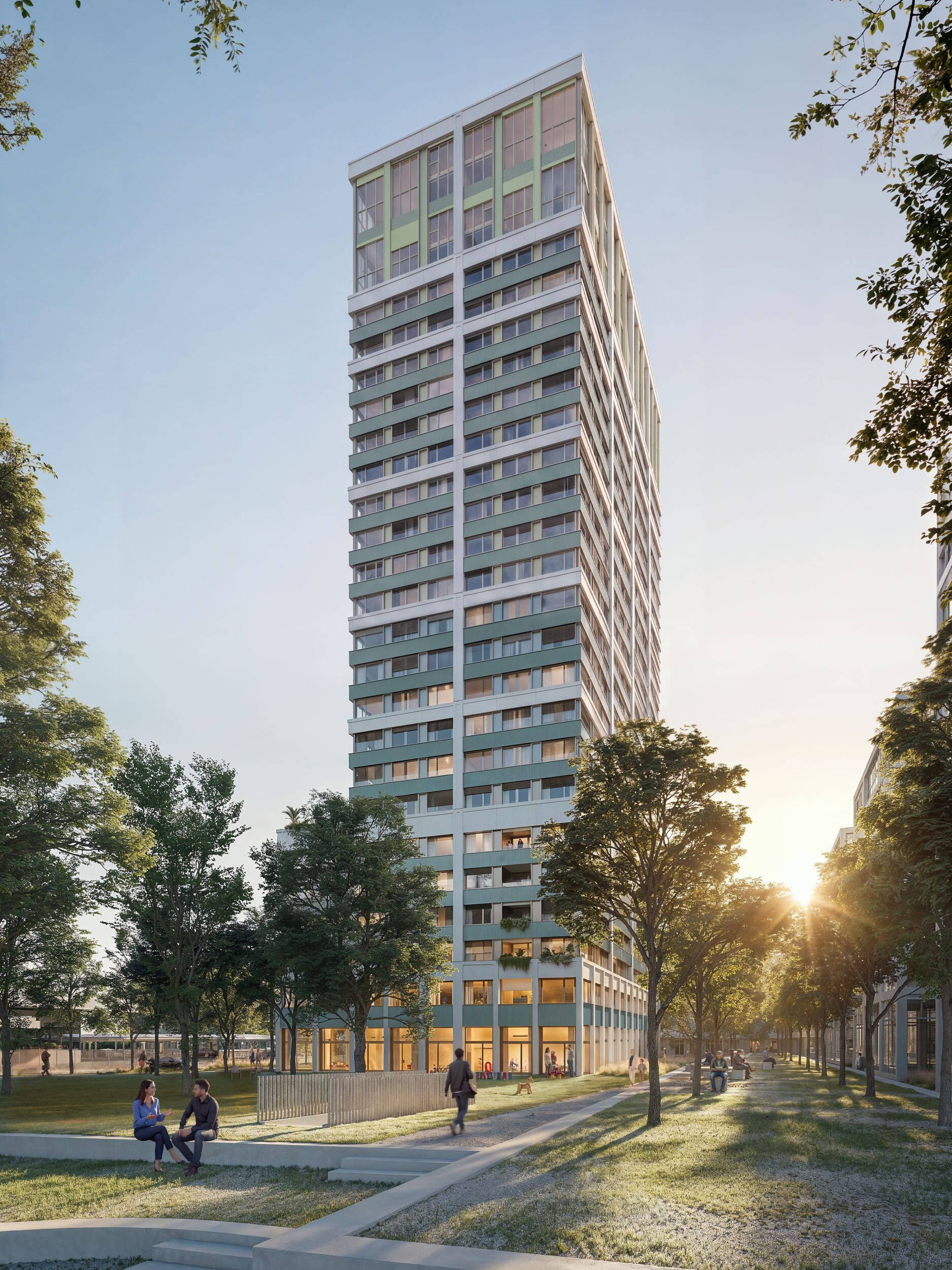 Riedtower Fassade, Oerlikon, Zürich Nord Riedtower Fassade, Oerlikon, Zürich Nord